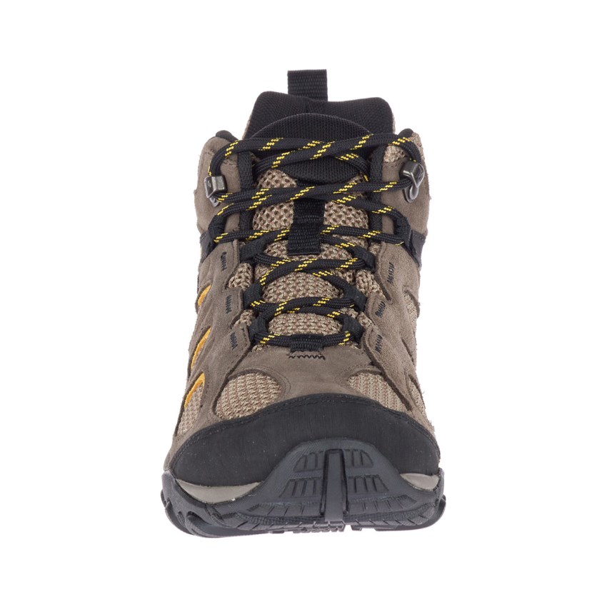 Chaussures Randonnée Merrell Yokota 2 Mid Waterproof Marron Clair Homme | J.Q.CTMN